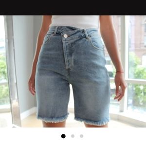Asymmetrical Bermuda Shorts